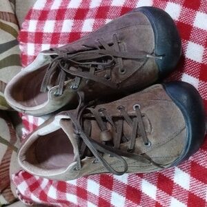 Keen Womens Brown Hiking Trailing Lace Up Suede Close-Toe Athletic Sneakers US 8